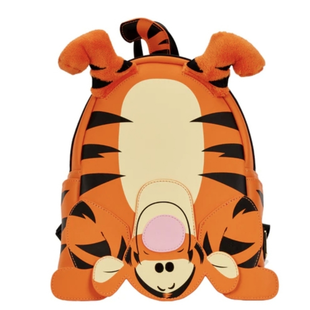 Loungefly Disney Winnie The Pooh Tigger Cosplay Mini Backpack Bounce Upside Down